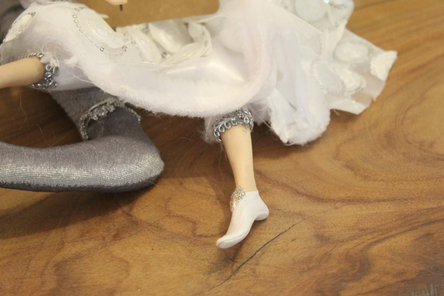 Handcrafted Silver Trio Christmas Figurines – $50 each