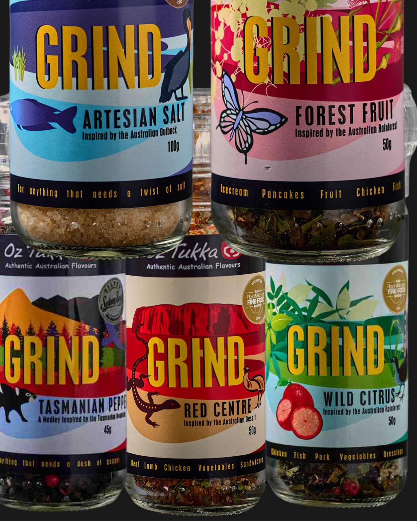 Australian Native Flavour Grinder Collection
