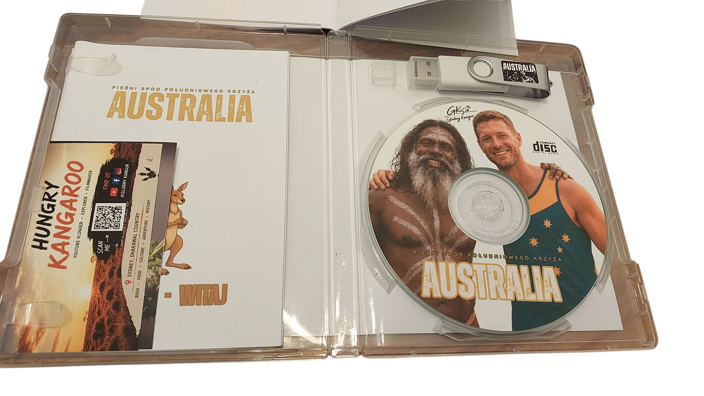 AUSTRALIA Pieśni spod Południowego Krzyża – CD + USB