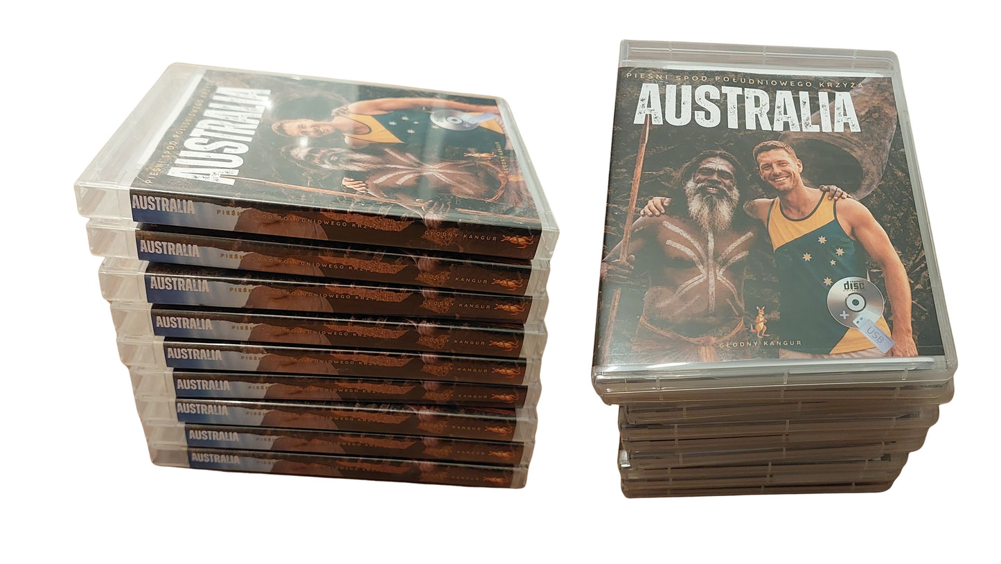 AUSTRALIA Pieśni spod Południowego Krzyża – CD + USB