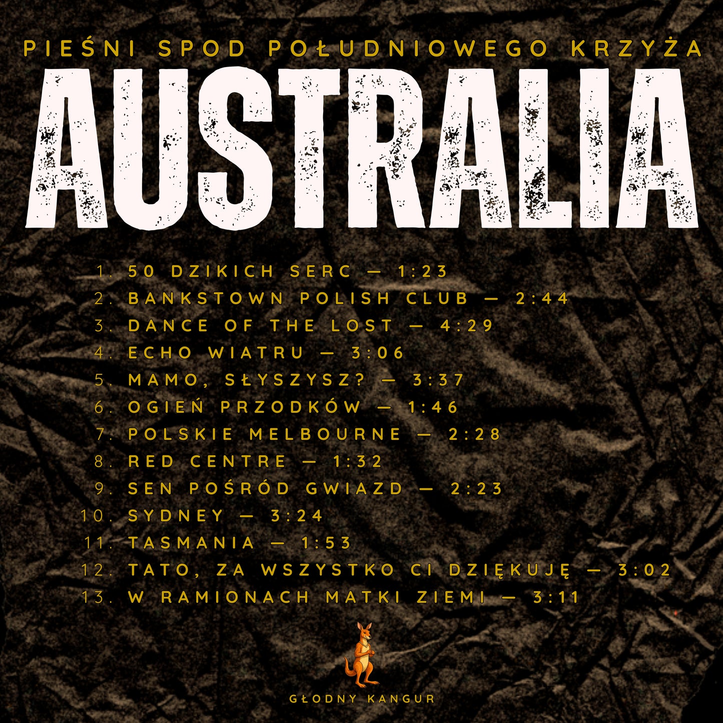 Płyta muzyczna „AUSTRALIA – Pieśni spod Południowego Krzyża” INSTANT DOWNLOAD - MP3's & PDF