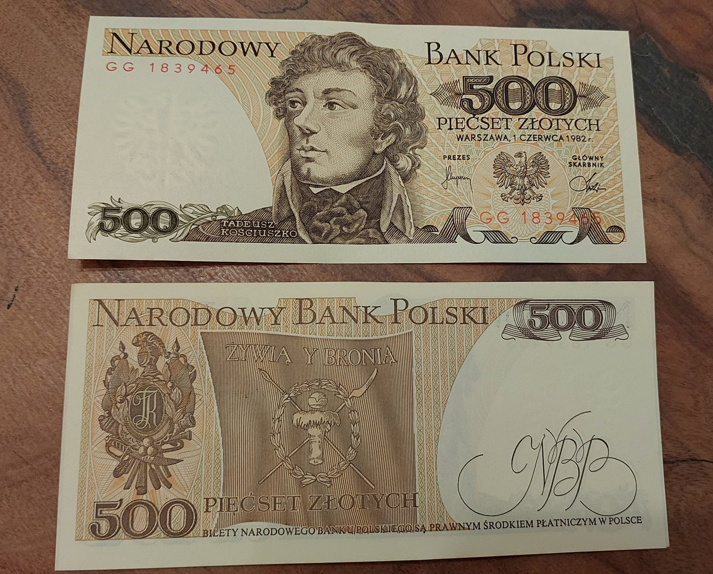 Banknot 500 zł z 1982 roku – Cegiełka dla kangurków