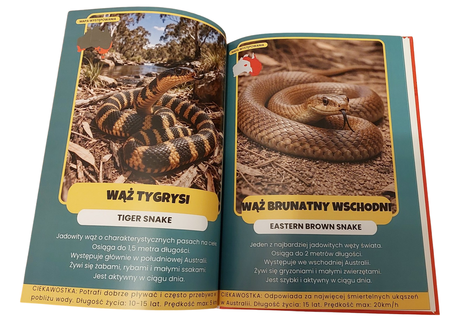 "50 ZWIERZĄT AUSTRALII" - Atlas zwierząt