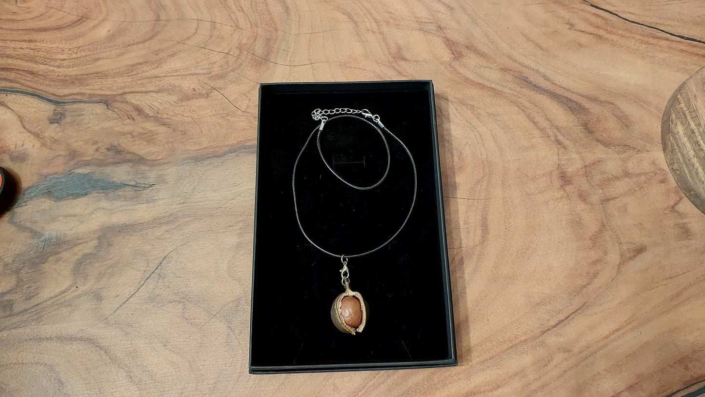 Macadamia Nut Pendant Necklace