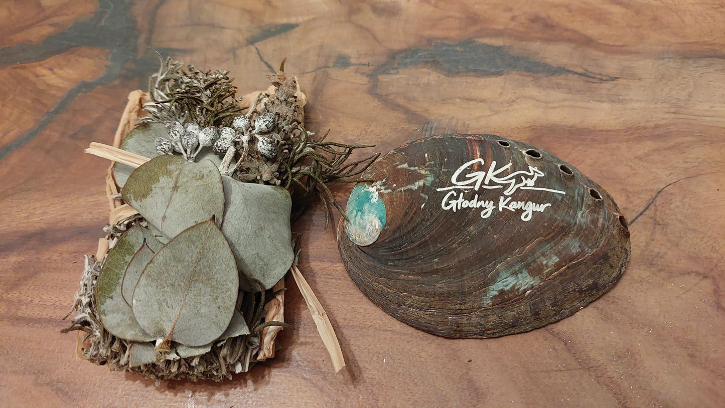 TRADITIONAL HEALING STICK – ABALONE SHELL EDITION
