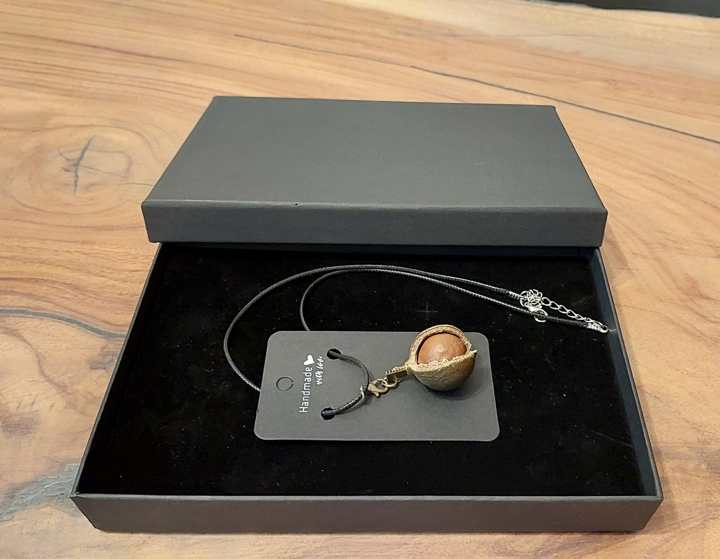Macadamia Nut Pendant Necklace