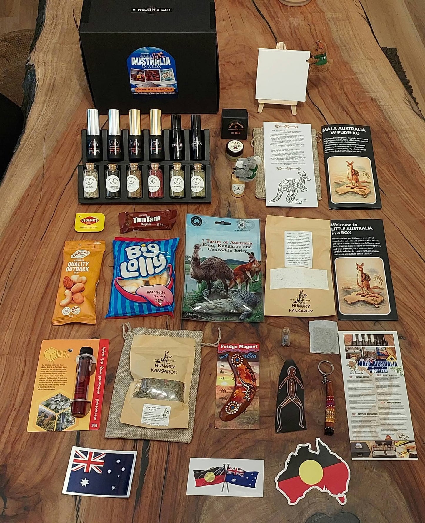 LITTLE AUSTRALIA IN A BOX
Ultimate Gift Box – 30 Authentic Australian Items