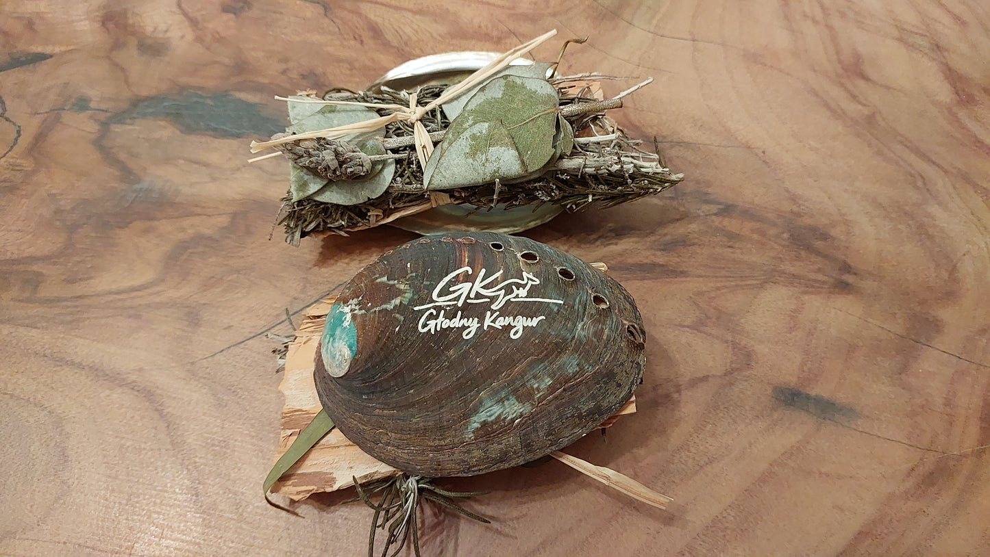 TRADITIONAL HEALING STICK – ABALONE SHELL EDITION