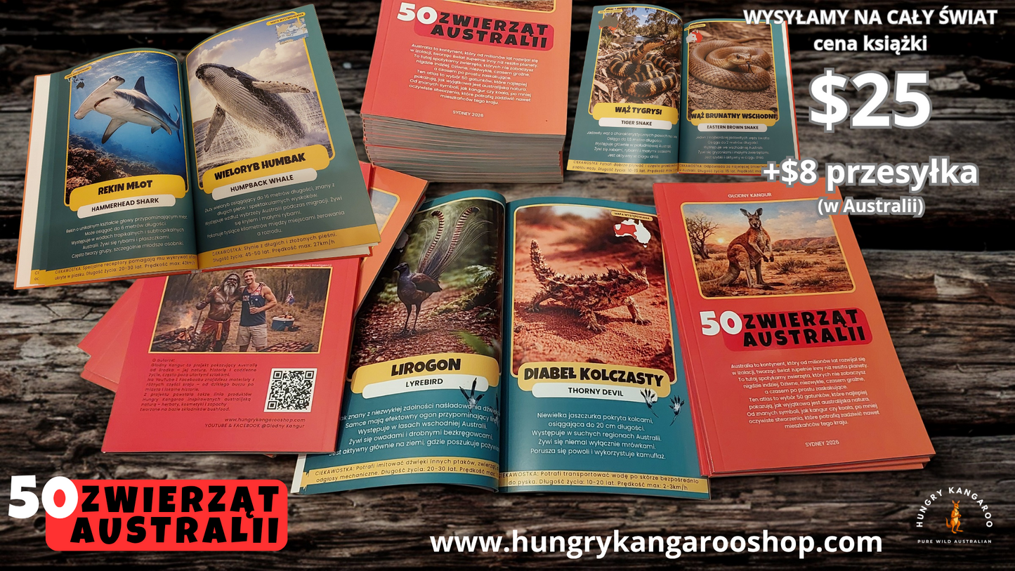 "50 ZWIERZĄT AUSTRALII" - Atlas zwierząt